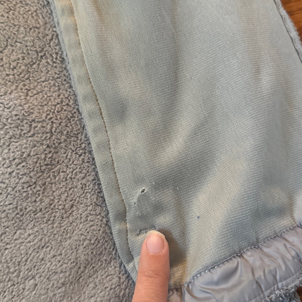 Gray fuzzy North Face zip up - Picture 7 of 10